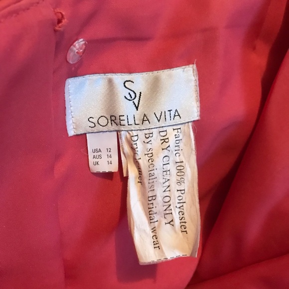 Coral Mermaid Prom Dress - Picture 8 of 8